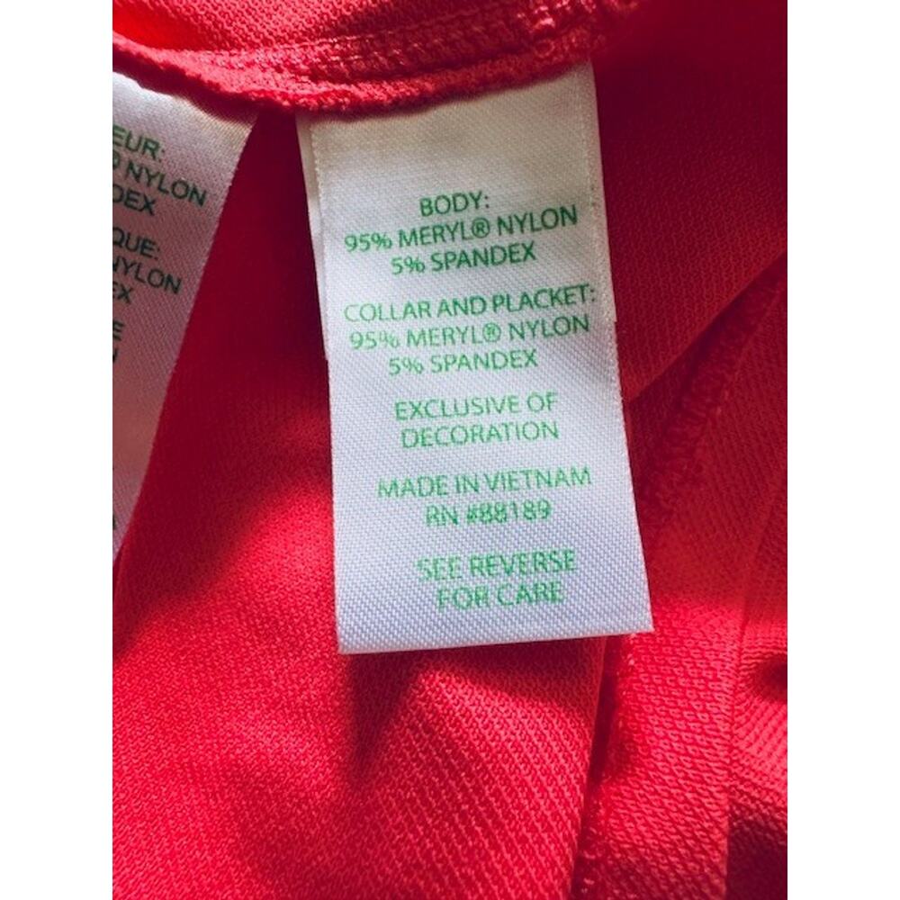 NWT $108 Lilly Pulitzer Imara Polo Mizner Red Large UPF 50+ Novelty Buttons - Picture 7 of 8